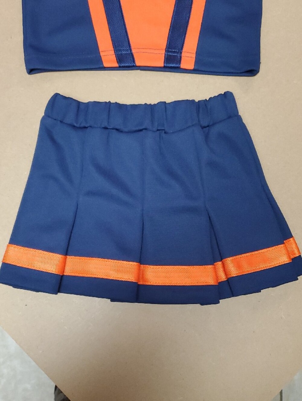 Vintage Auburn Tigers Navy and Orange Two-Piece Cheerleader Set - Picture 2 of 11
